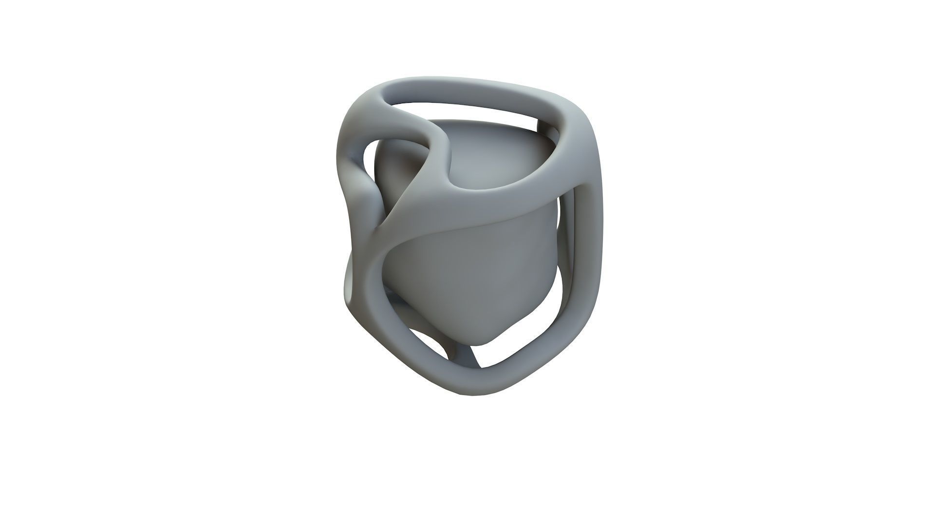 SciFi Shape Object Low Poly 14 Low-poly 3D model_14