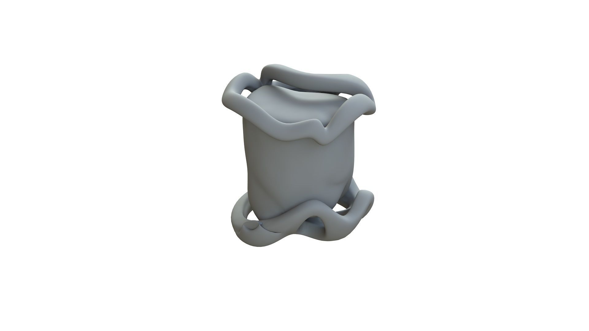 SciFi Shape Object Low Poly 13 Low-poly 3D model_11