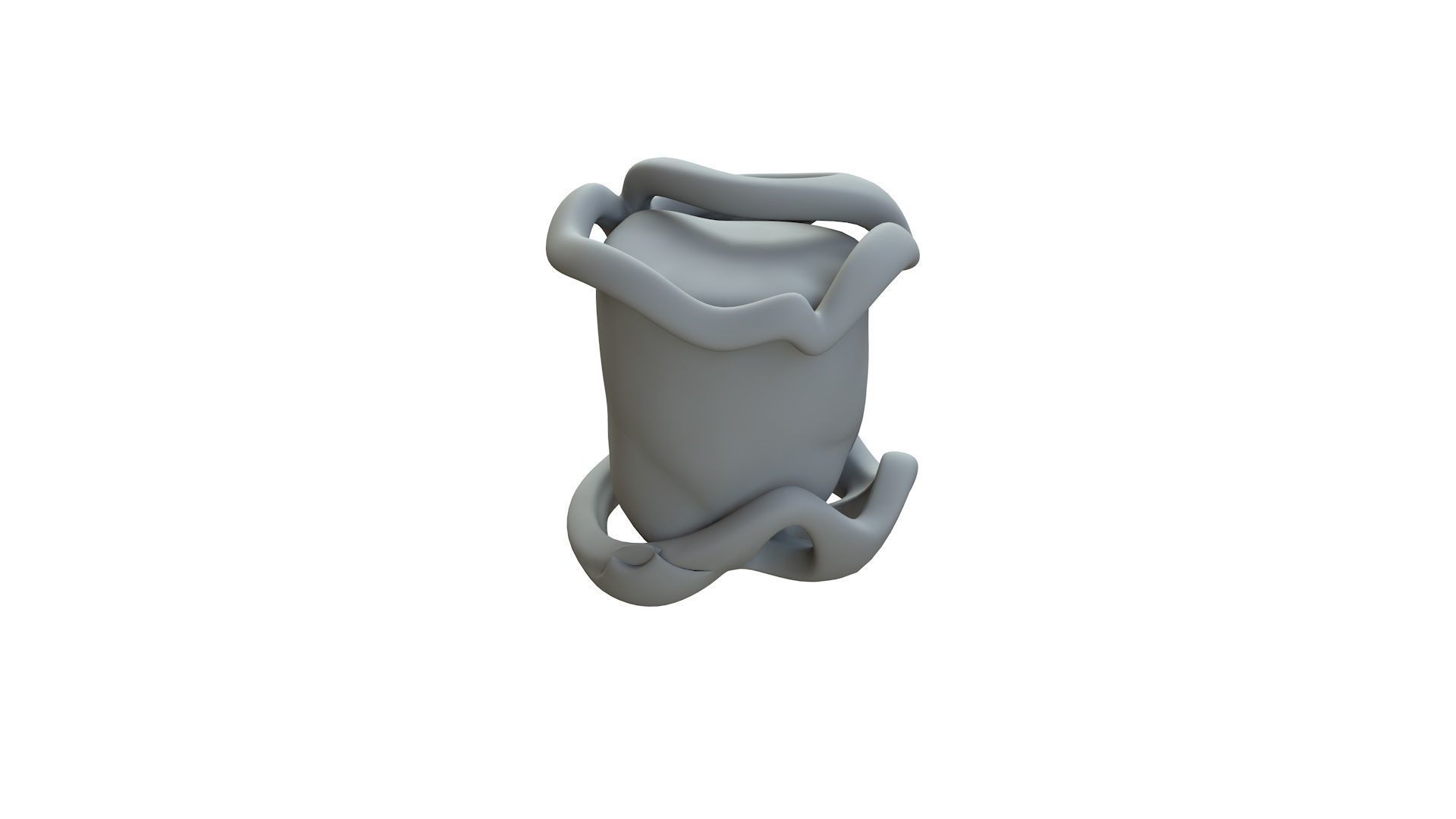 SciFi Shape Object Low Poly 13 Low-poly 3D model_12