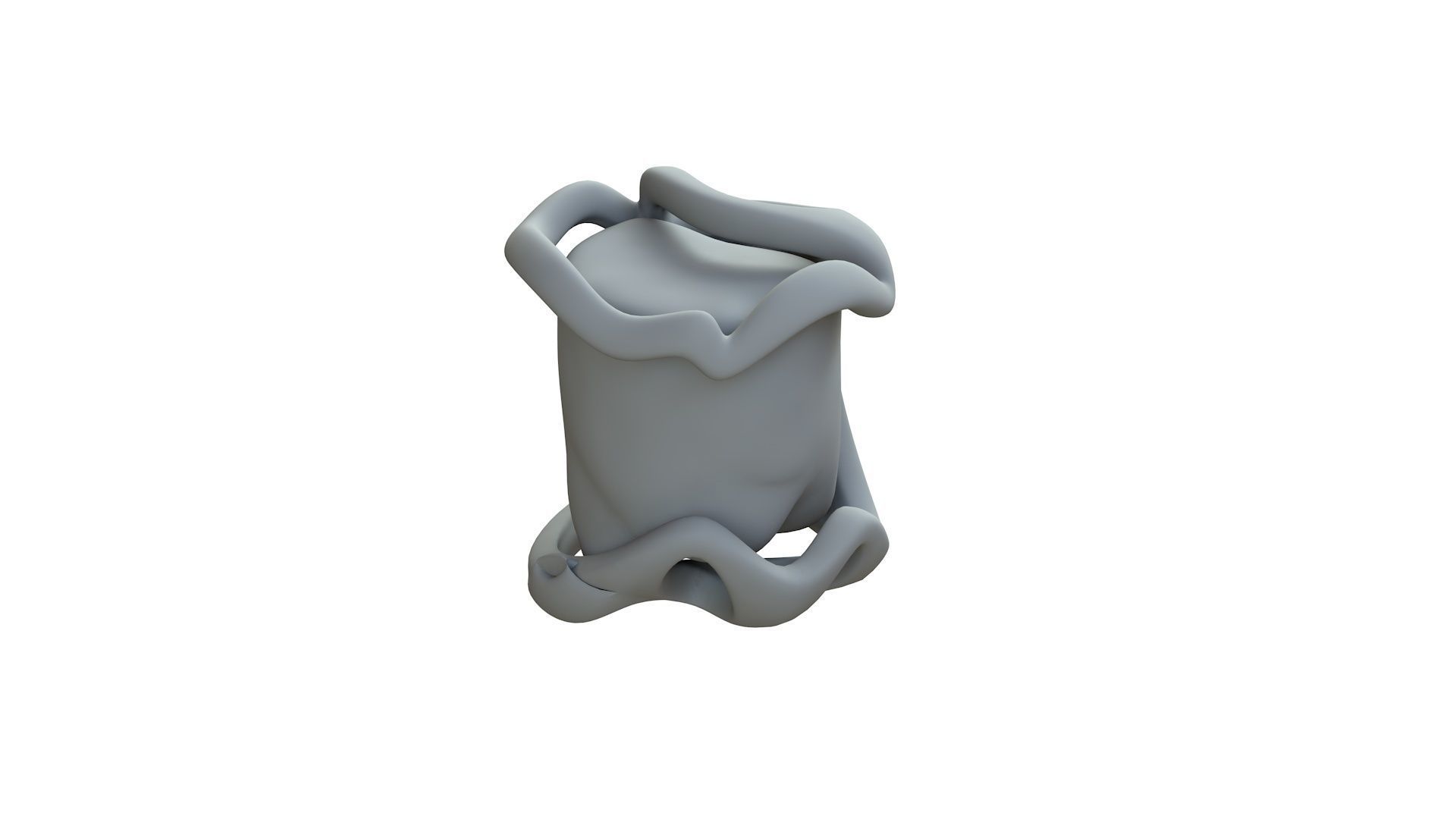 SciFi Shape Object Low Poly 13 Low-poly 3D model_10