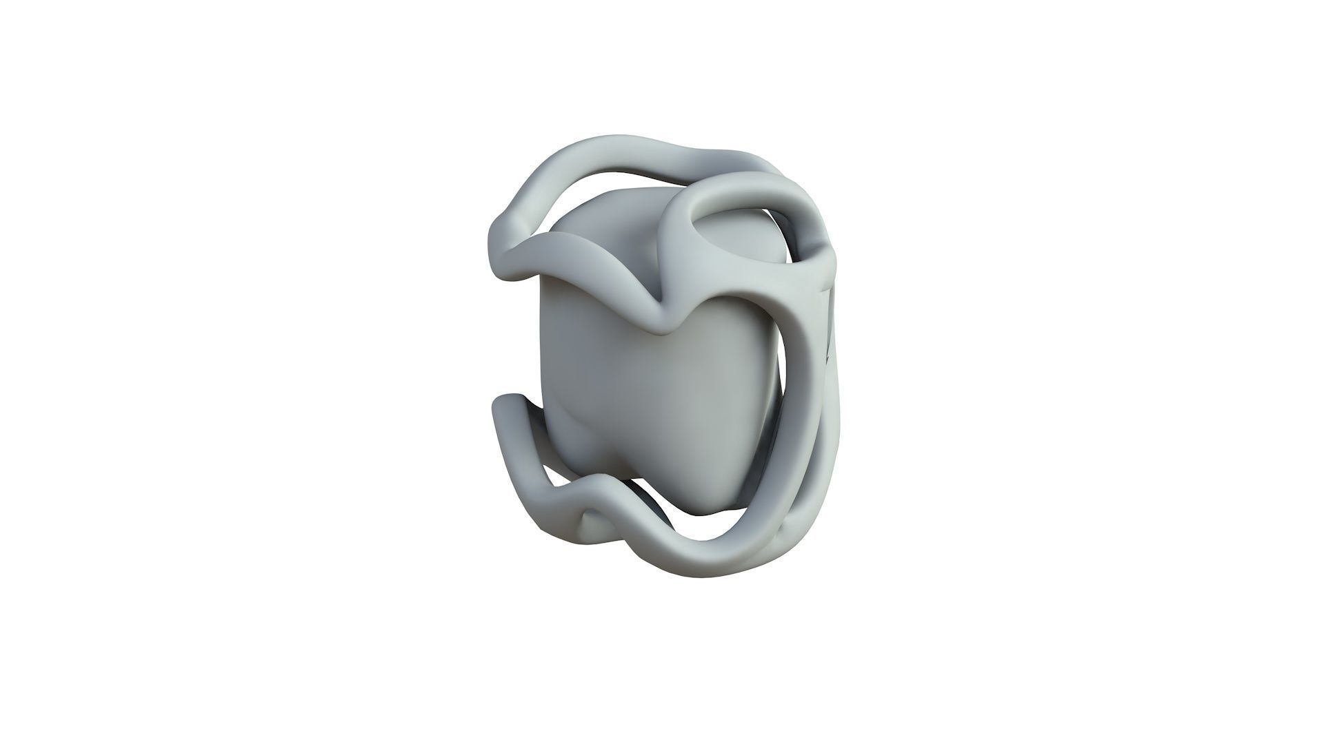 SciFi Shape Object Low Poly 13 Low-poly 3D model_5