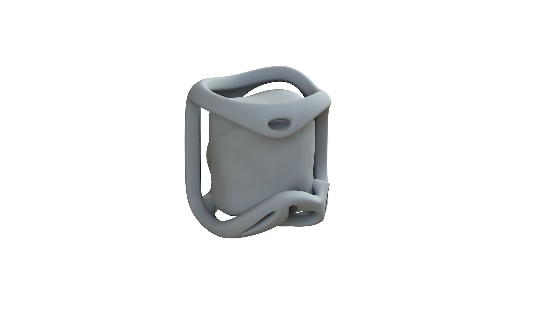 SciFi Shape Object Low Poly 127 Low-poly 3D model_9