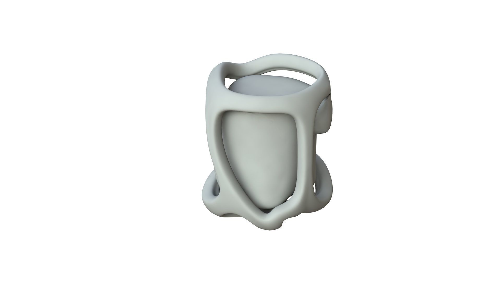 SciFi Shape Object Low Poly 125 Low-poly 3D model_1