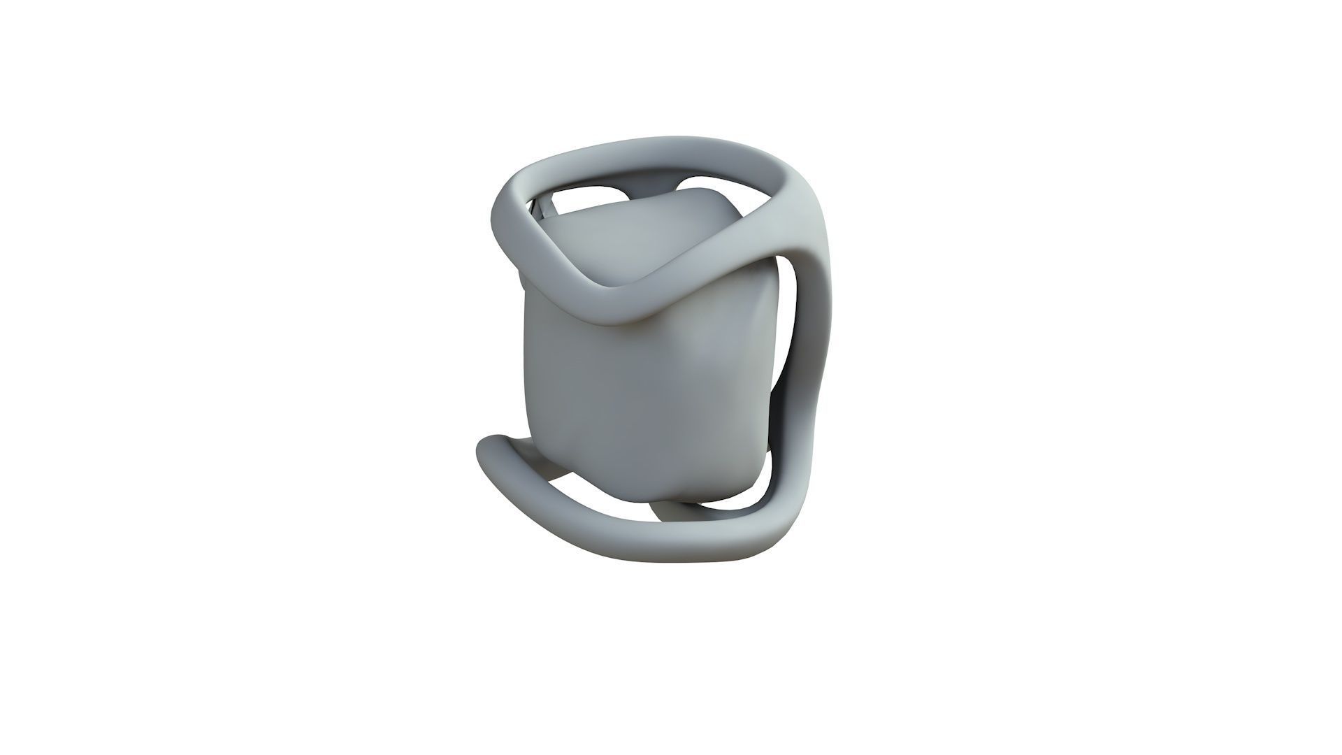 SciFi Shape Object Low Poly 125 Low-poly 3D model_7