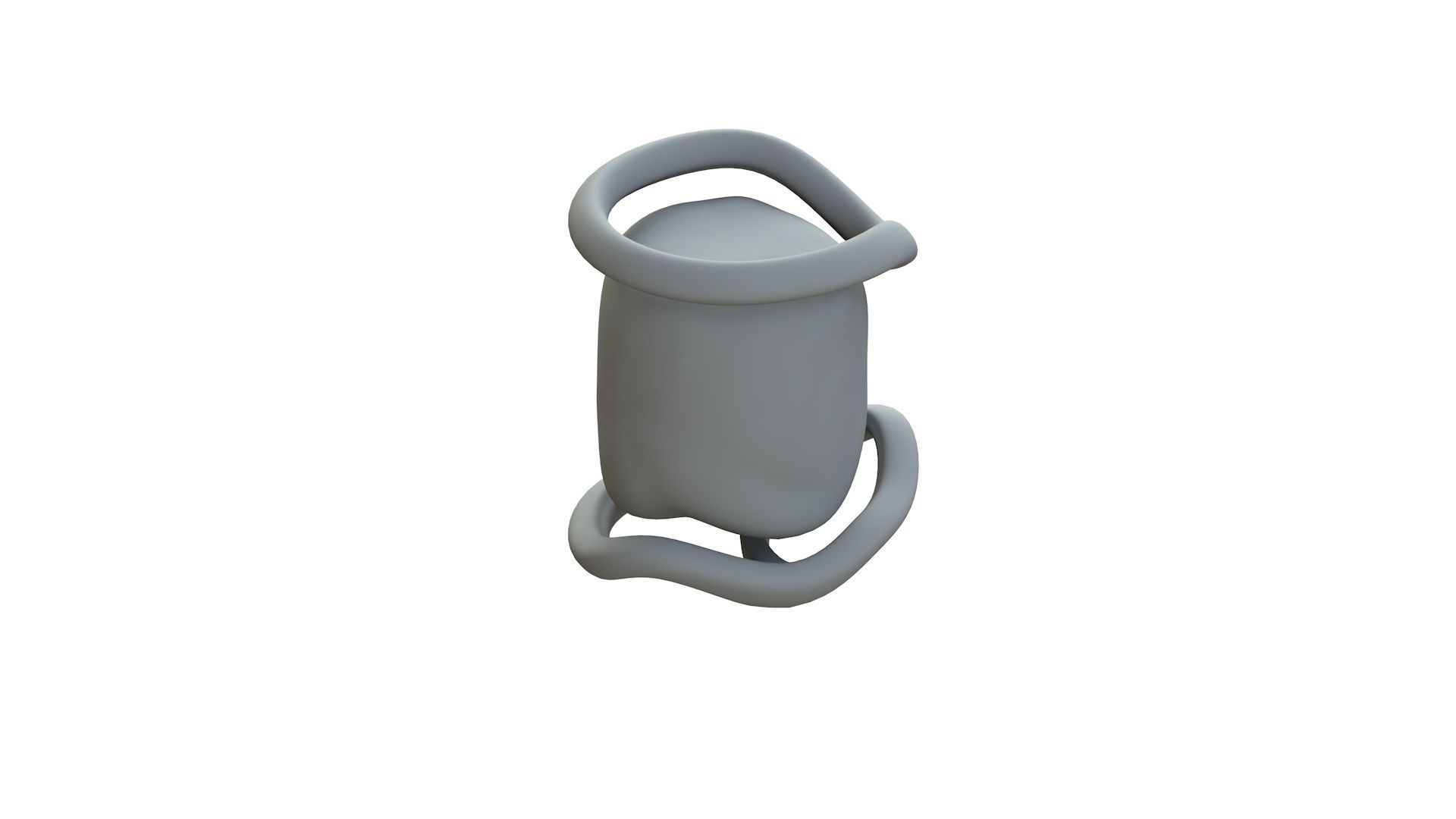 SciFi Shape Object Low Poly 124 Low-poly 3D model_12