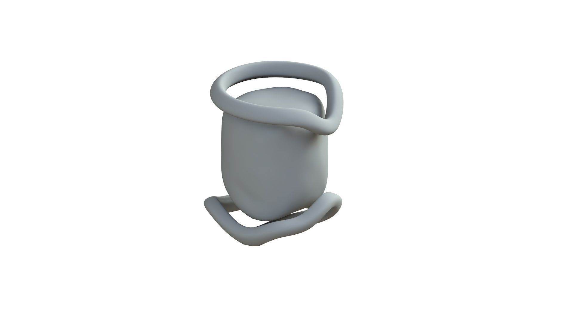 SciFi Shape Object Low Poly 124 Low-poly 3D model_8