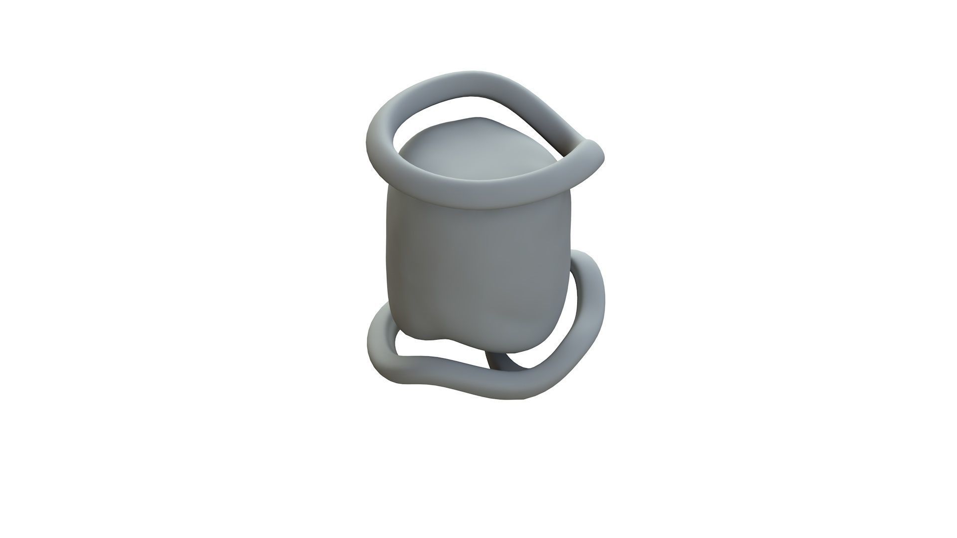 SciFi Shape Object Low Poly 124 Low-poly 3D model_13