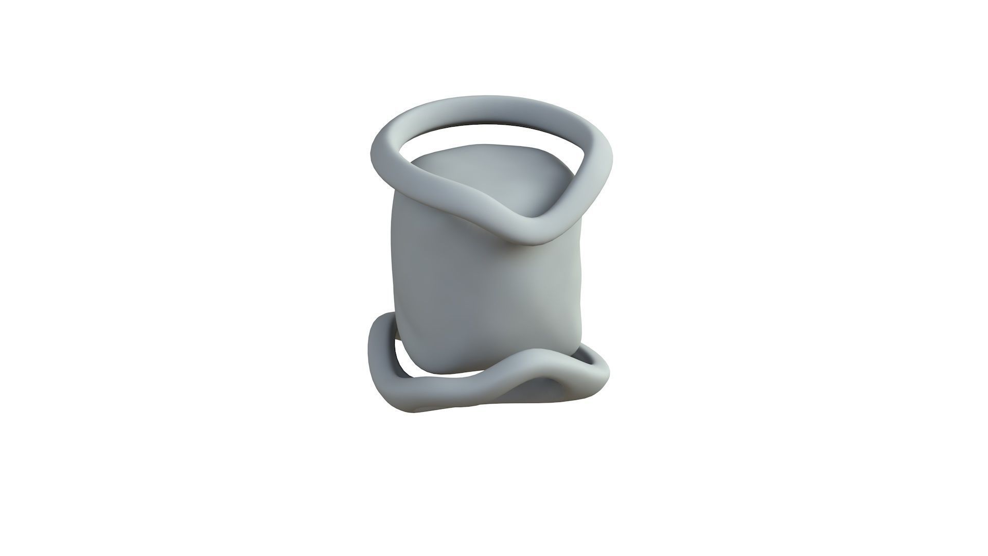 SciFi Shape Object Low Poly 124 Low-poly 3D model_6