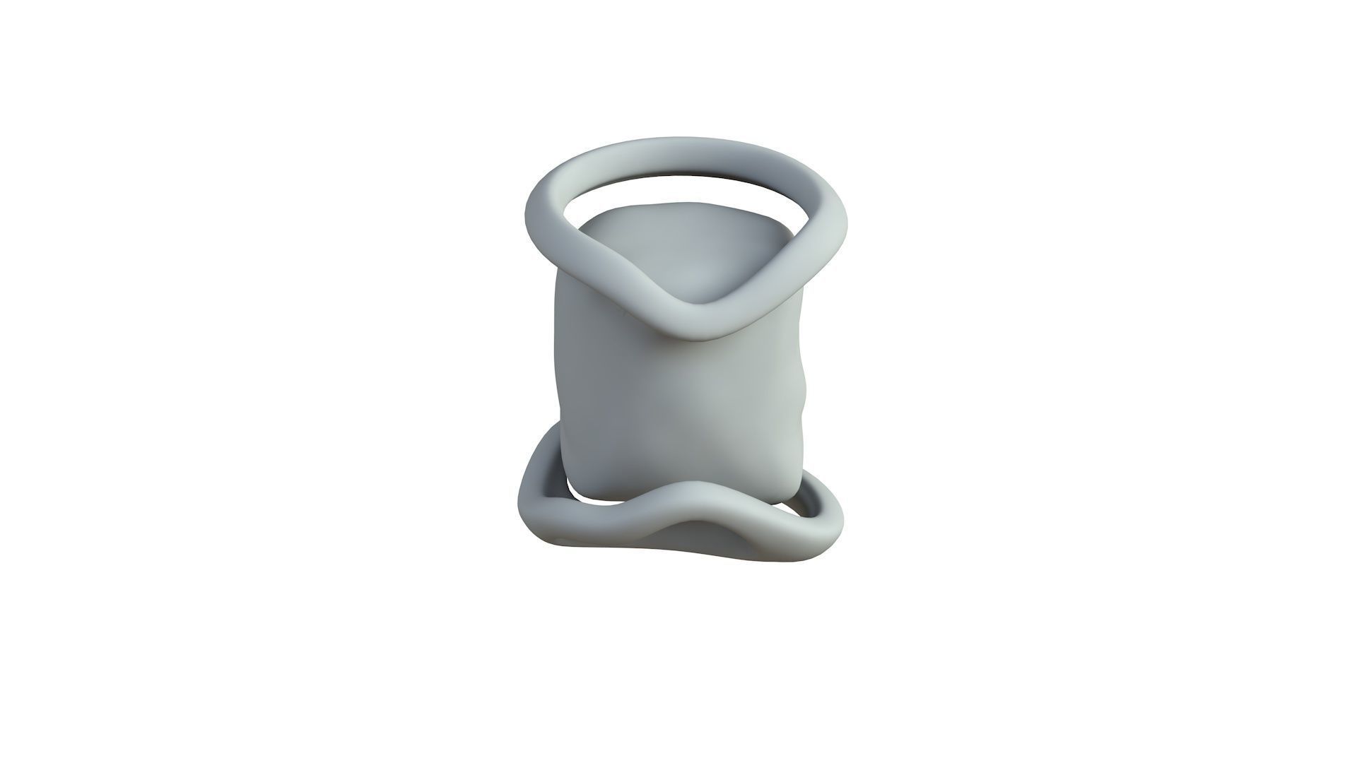 SciFi Shape Object Low Poly 124 Low-poly 3D model_5