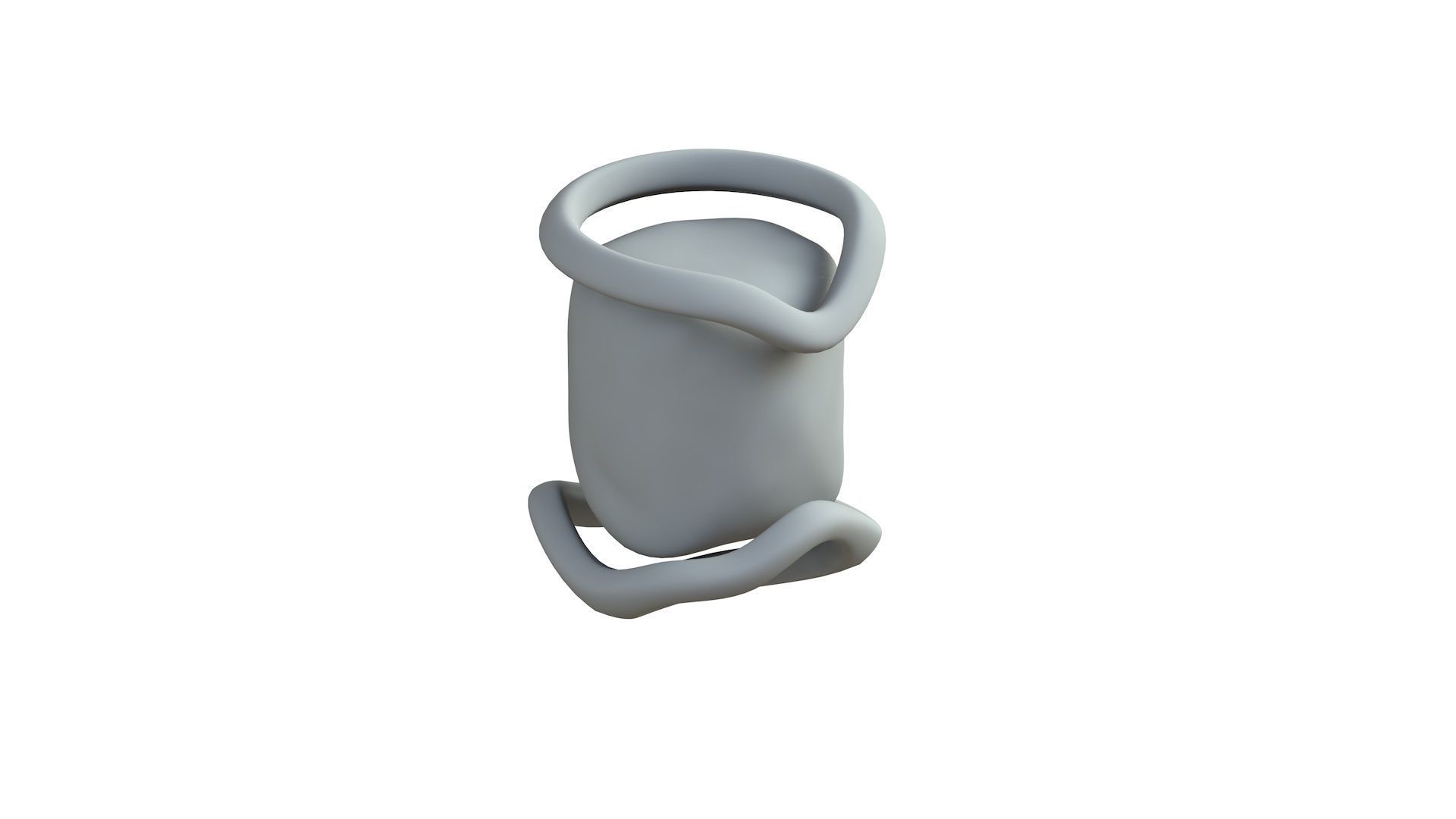 SciFi Shape Object Low Poly 124 Low-poly 3D model_7