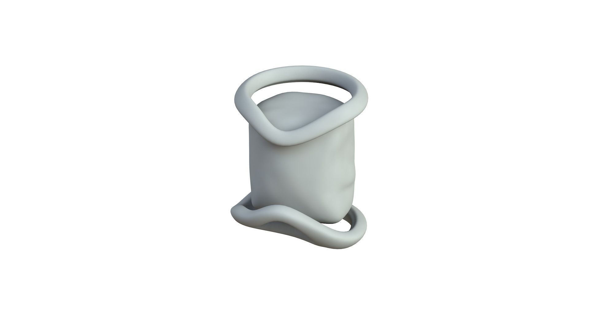 SciFi Shape Object Low Poly 124 Low-poly 3D model_4