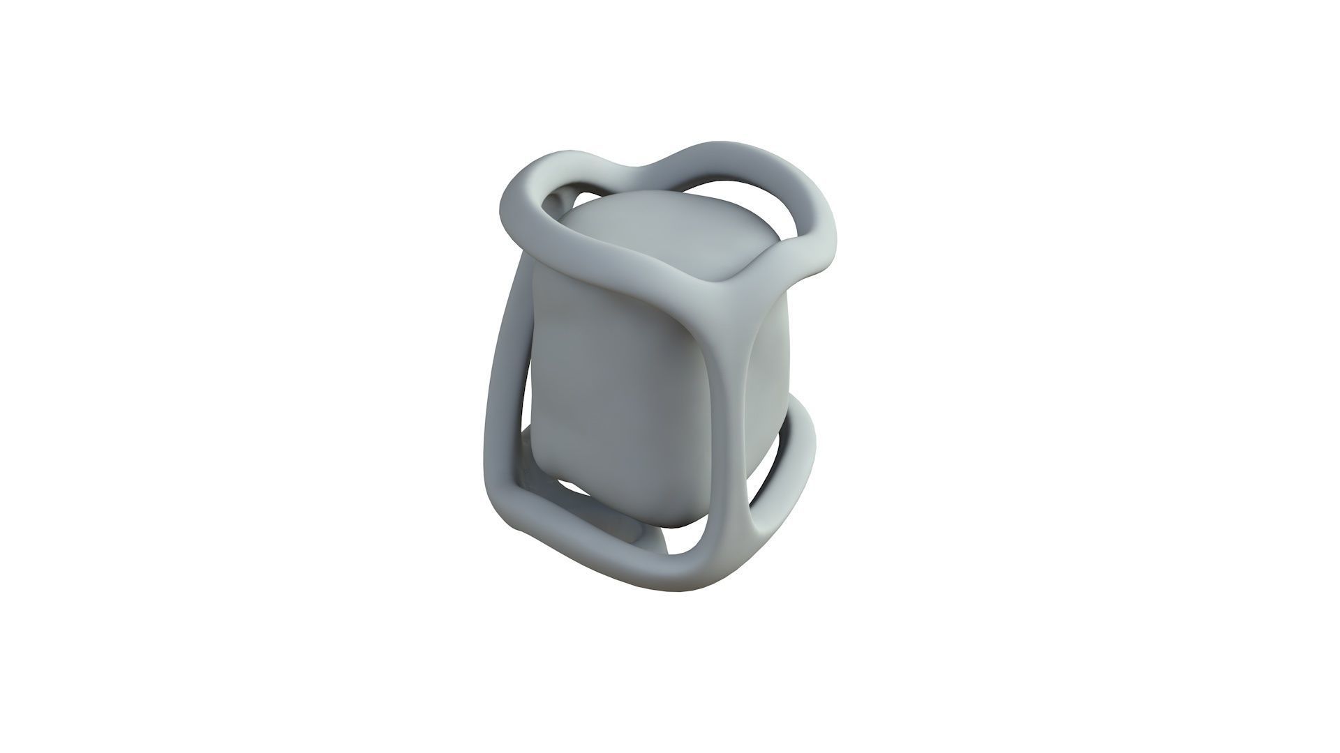 SciFi Shape Object Low Poly 123 Low-poly 3D model_6