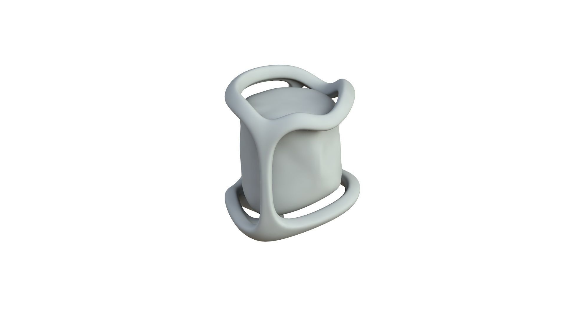 SciFi Shape Object Low Poly 123 Low-poly 3D model_4