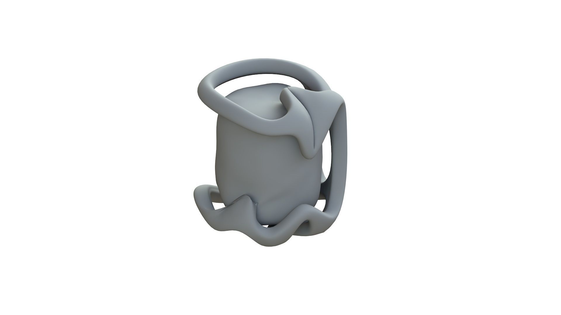 SciFi Shape Object Low Poly 235 Low-poly 3D model_10