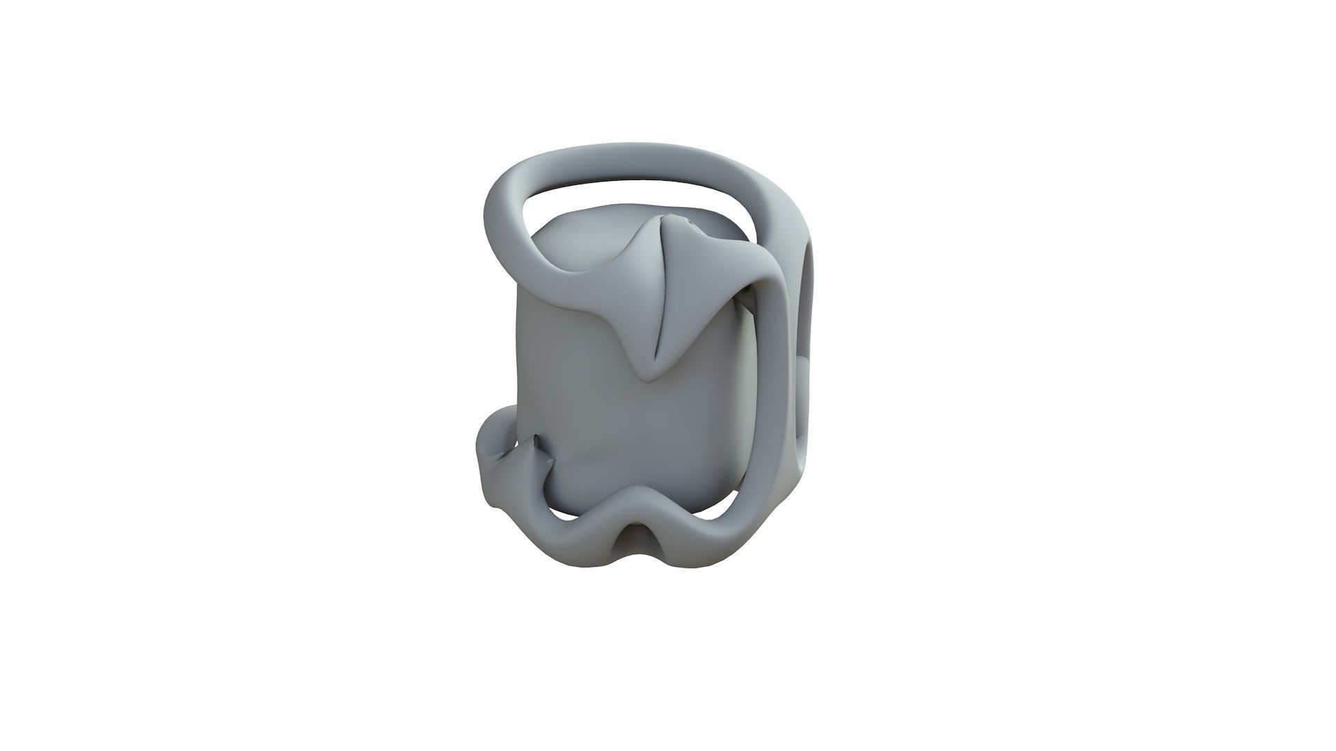 SciFi Shape Object Low Poly 235 Low-poly 3D model_8
