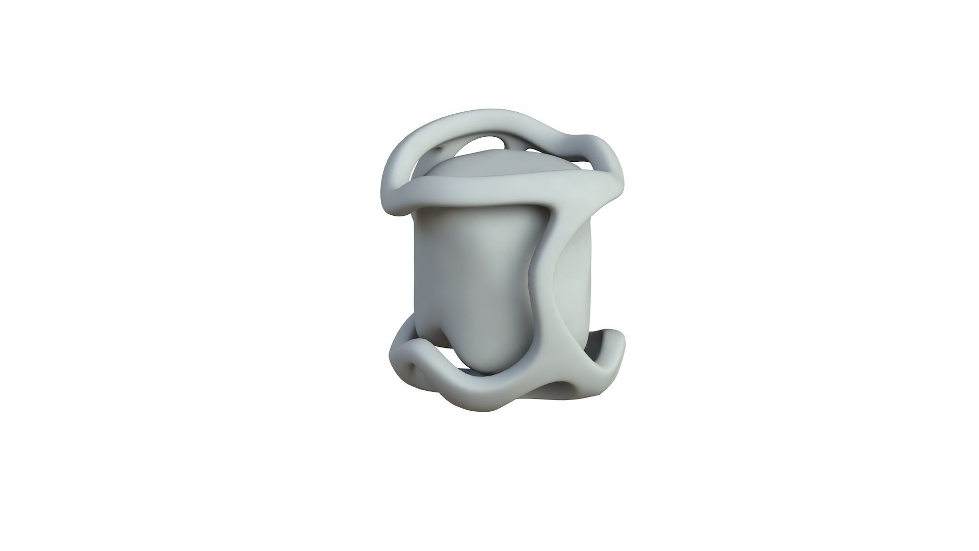 SciFi Shape Object Low Poly 120 Low-poly 3D model_4