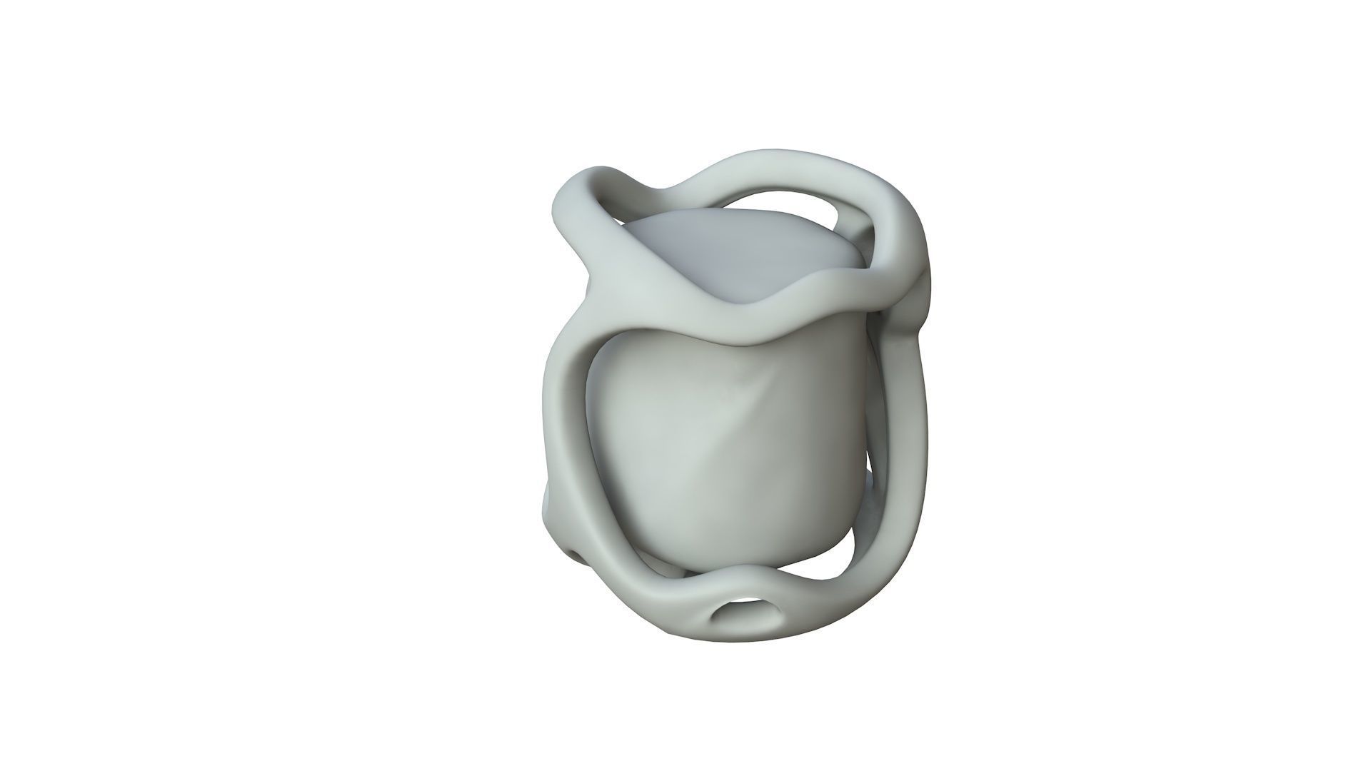 SciFi Shape Object Low Poly 120 Low-poly 3D model_1