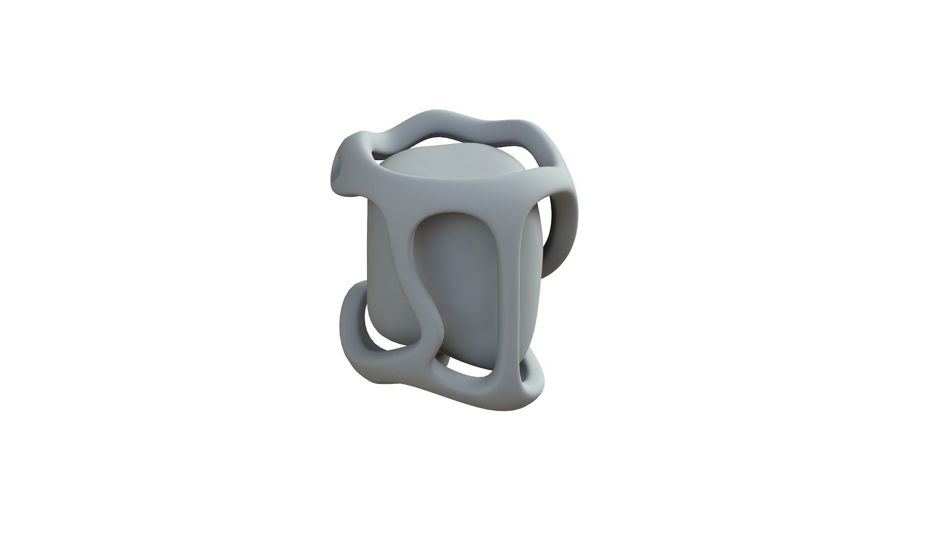 SciFi Shape Object Low Poly 12 Low-poly 3D model_8