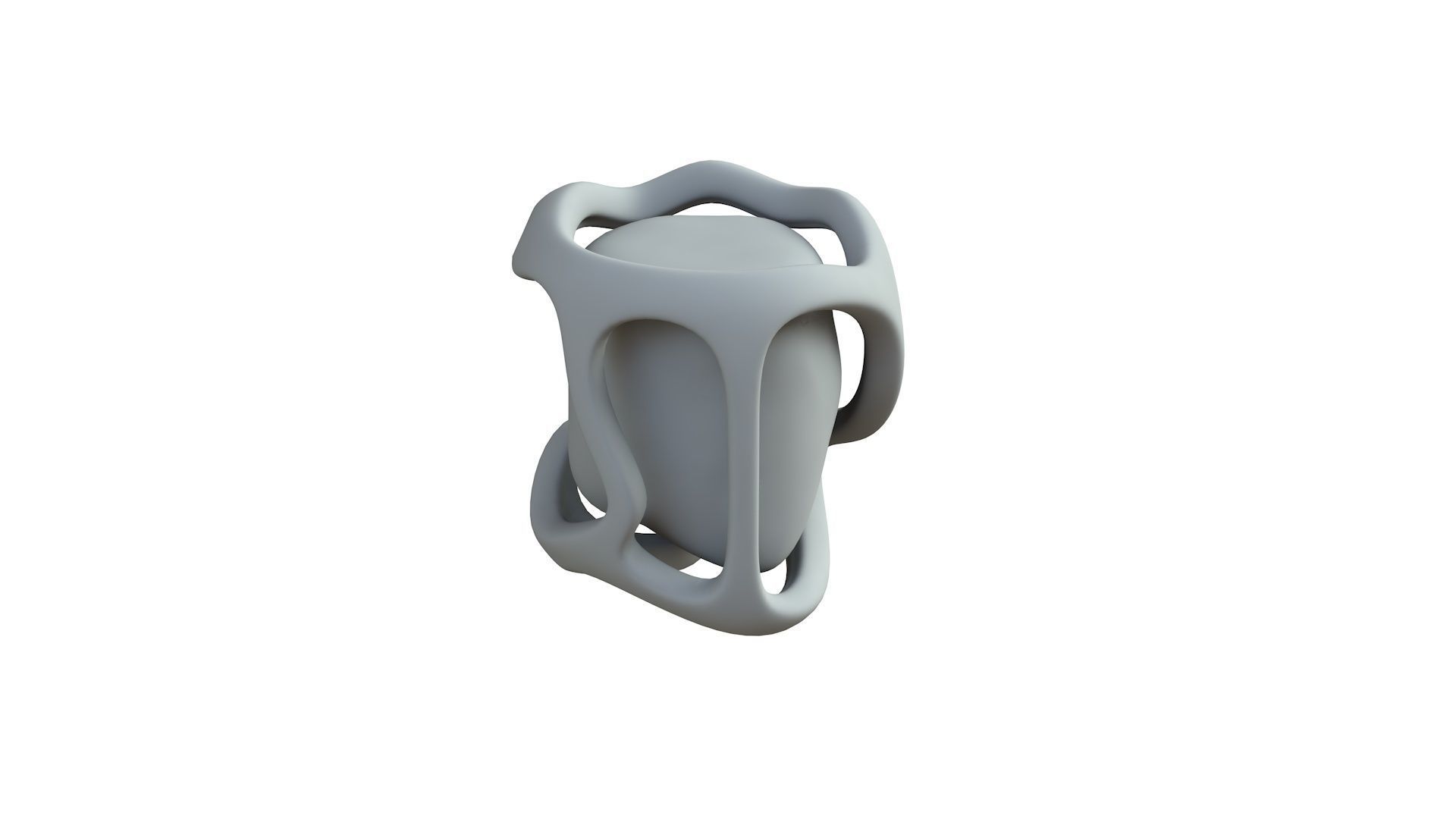 SciFi Shape Object Low Poly 12 Low-poly 3D model_7