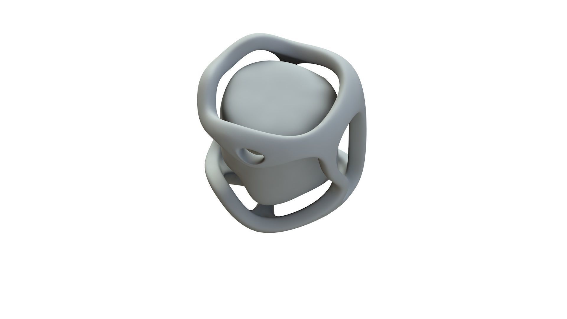SciFi Shape Object Low Poly 12 Low-poly 3D model_16