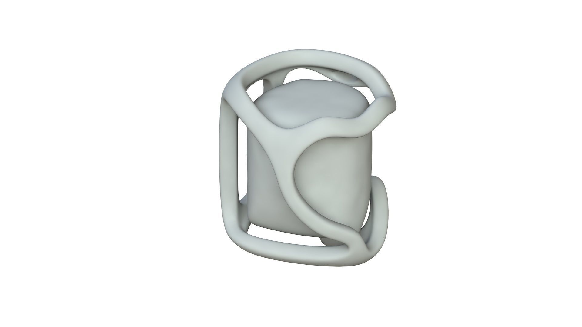 SciFi Shape Object Low Poly 12 Low-poly 3D model_2