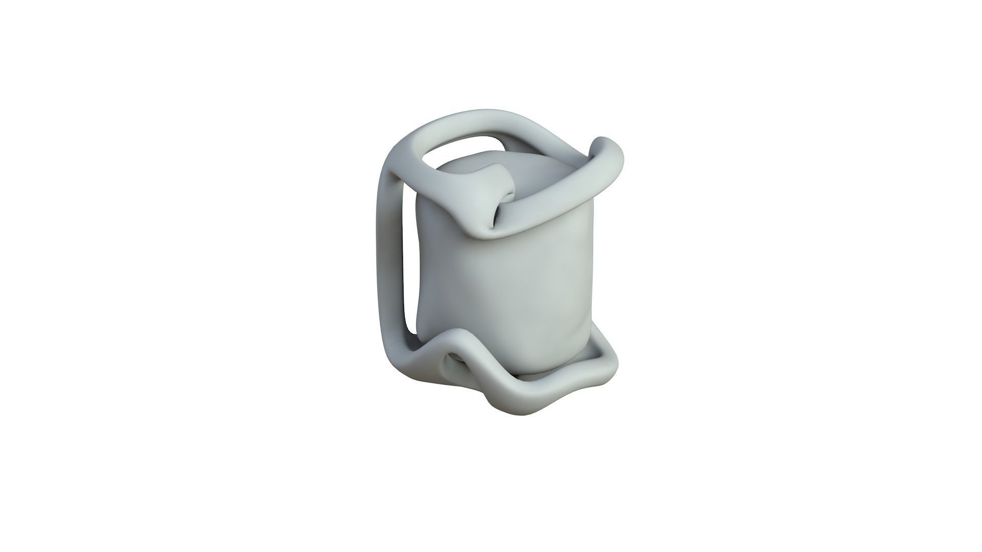 SciFi Shape Object Low Poly 119 Low-poly 3D model_4