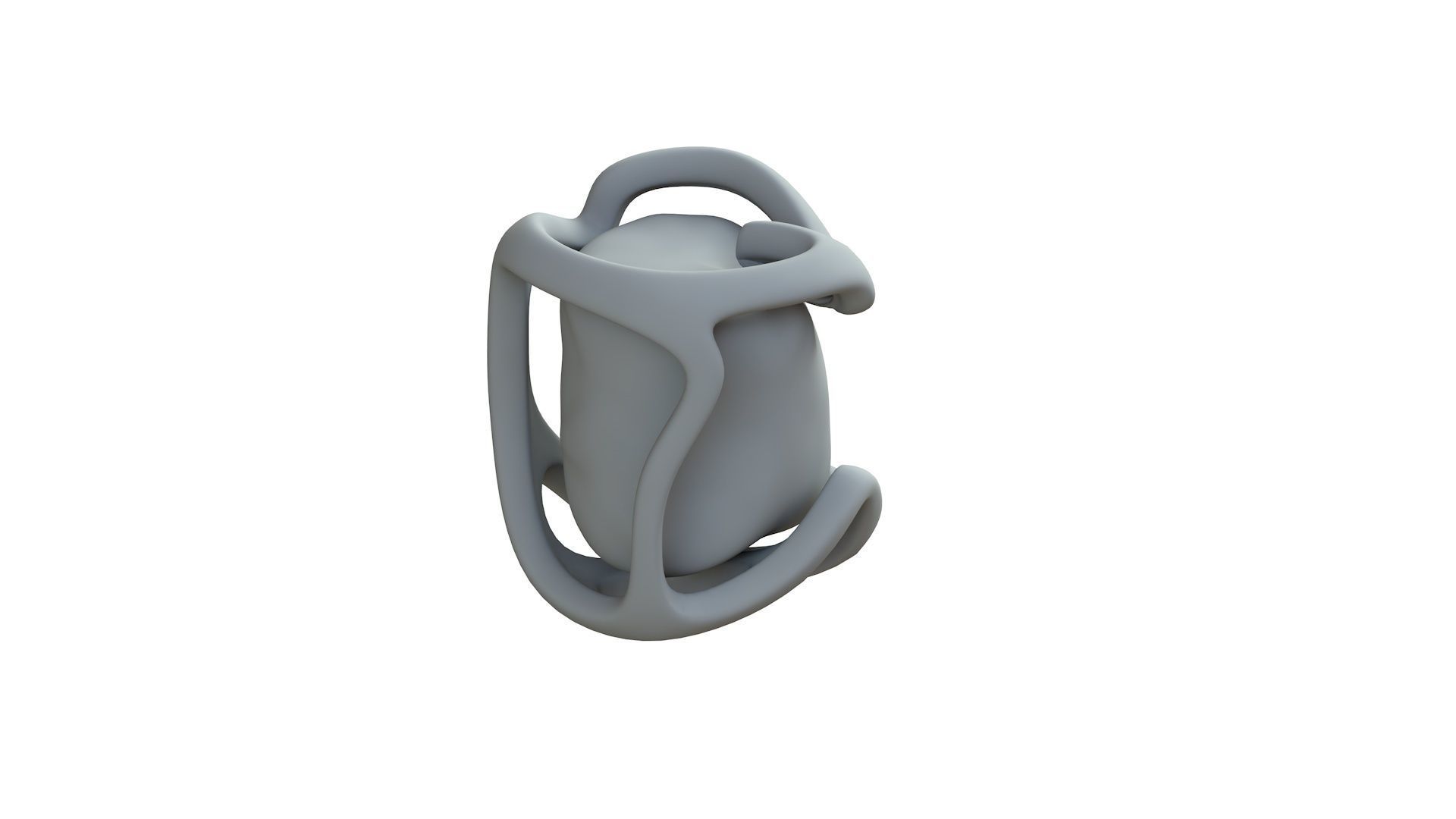 SciFi Shape Object Low Poly 119 Low-poly 3D model_9