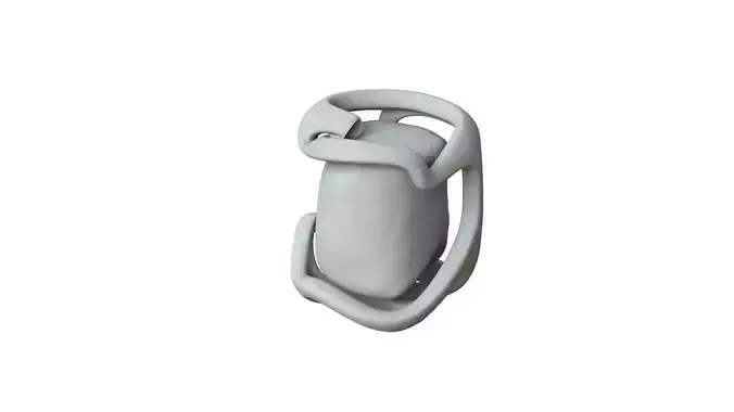 SciFi Shape Object Low Poly 119 Low-poly 3D model