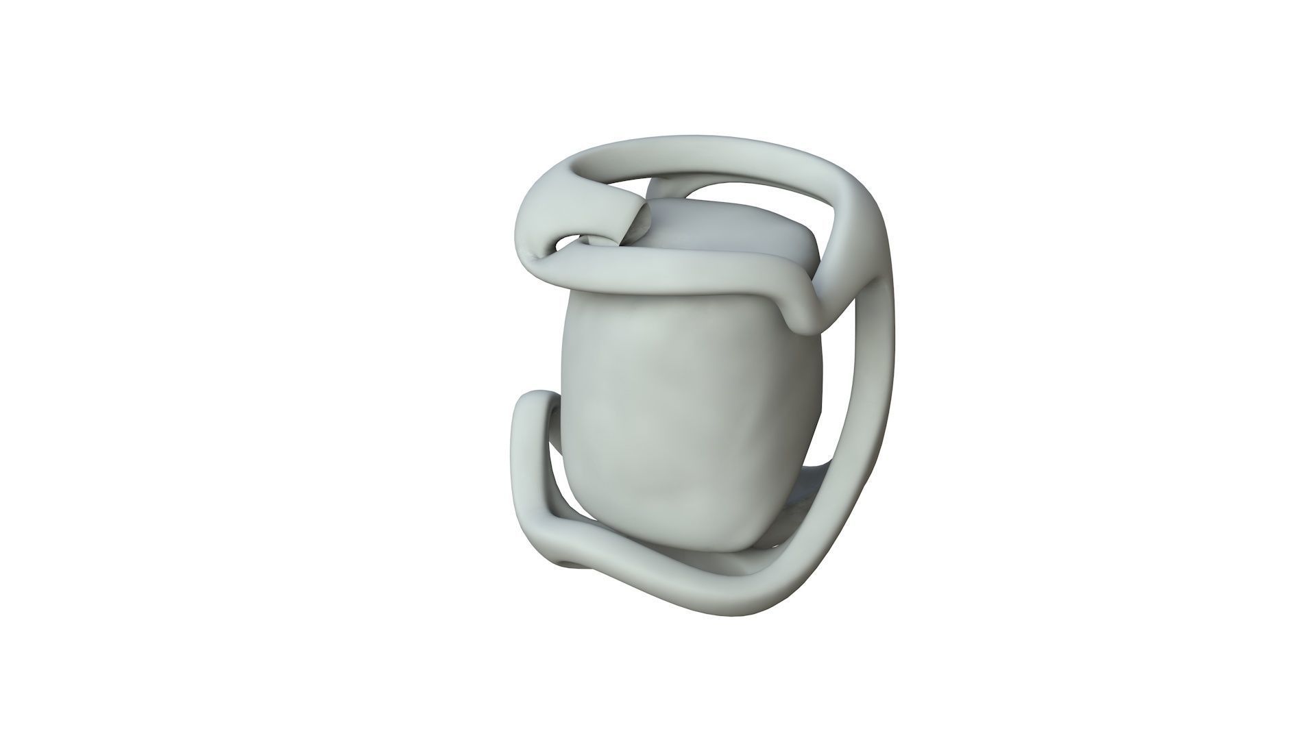 SciFi Shape Object Low Poly 119 Low-poly 3D model_1