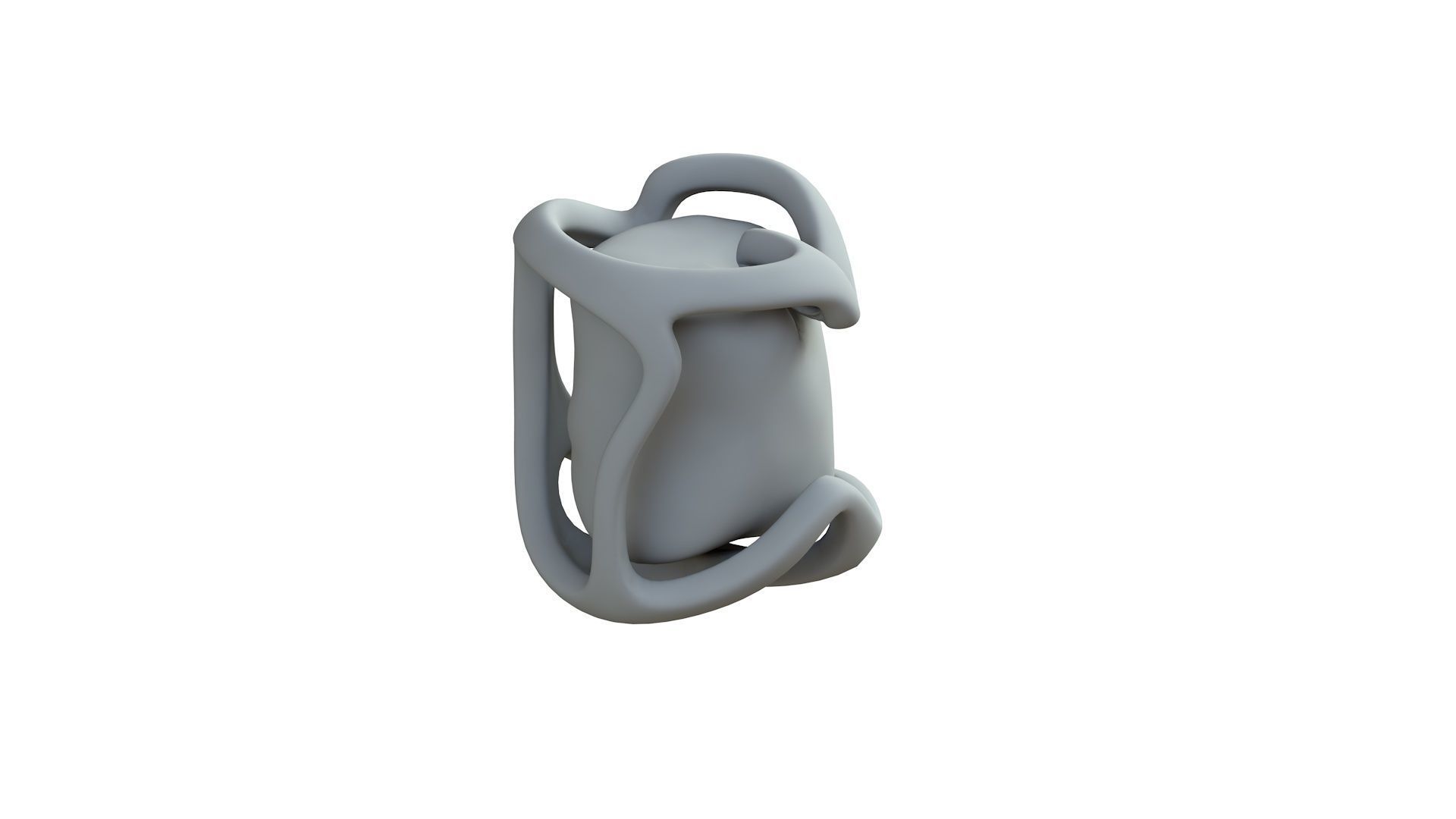 SciFi Shape Object Low Poly 119 Low-poly 3D model_8