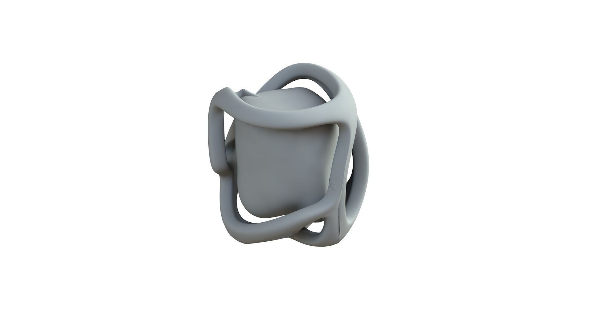 SciFi Shape Object Low Poly 118 Low-poly 3D model_7