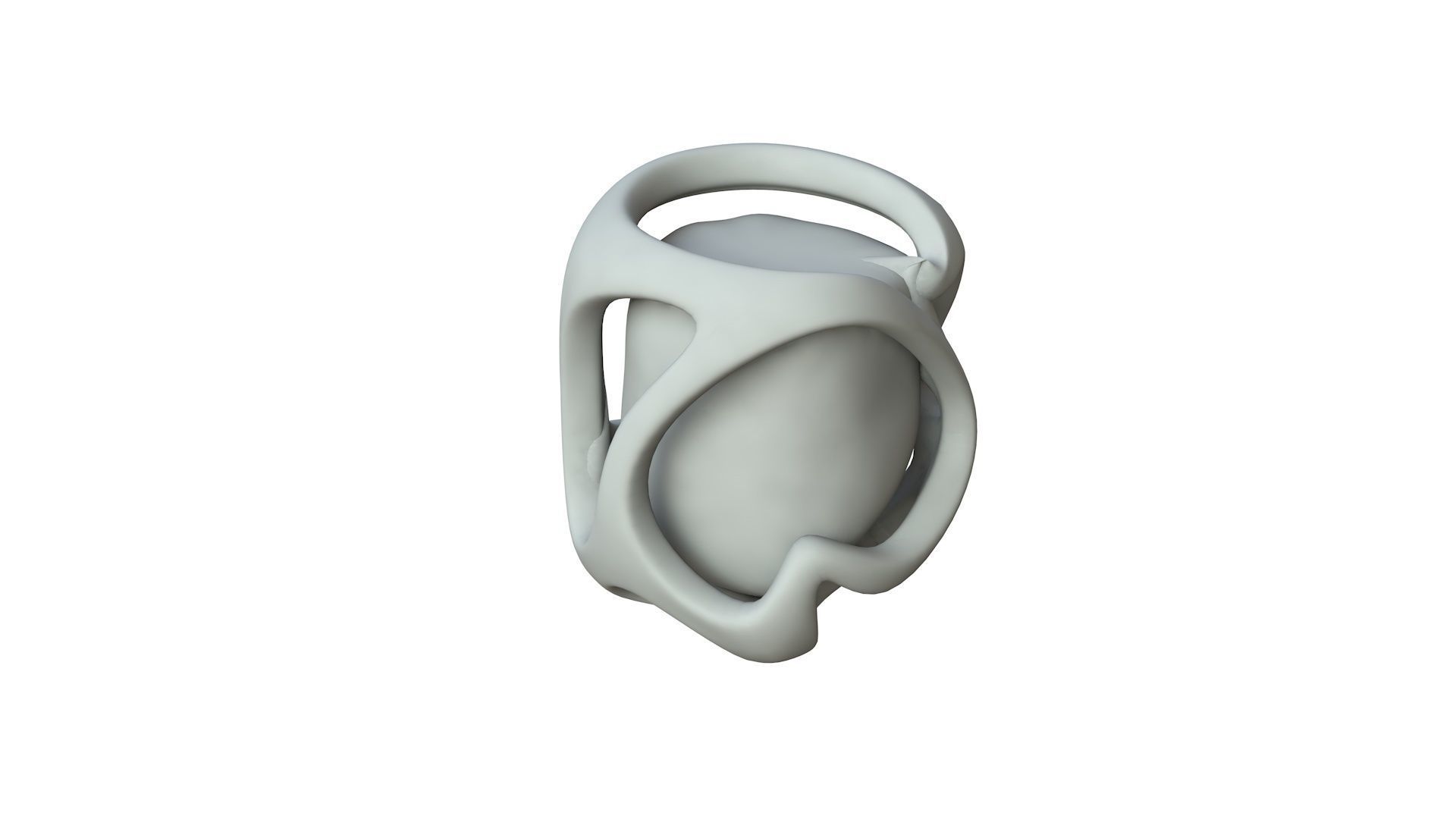 SciFi Shape Object Low Poly 118 Low-poly 3D model_1