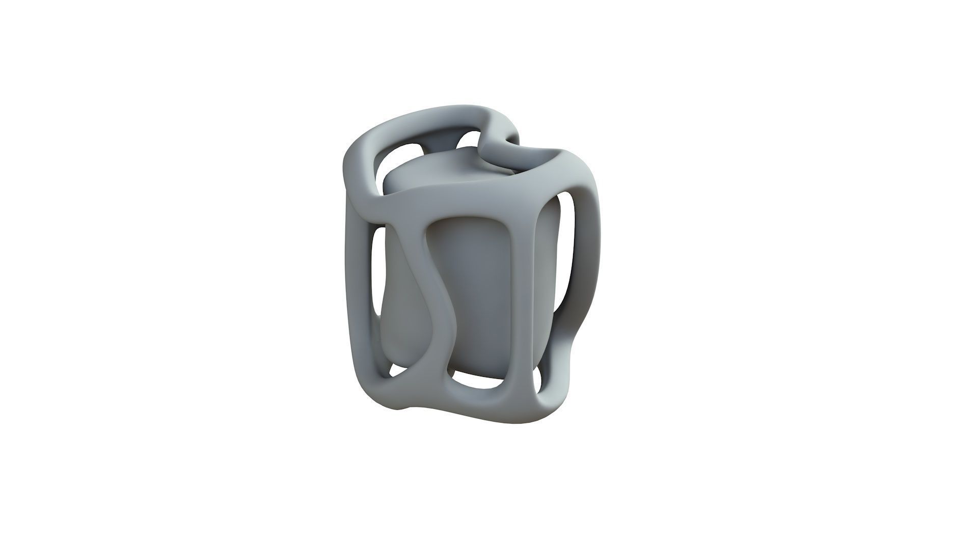 SciFi Shape Object Low Poly 117 Low-poly 3D model_8