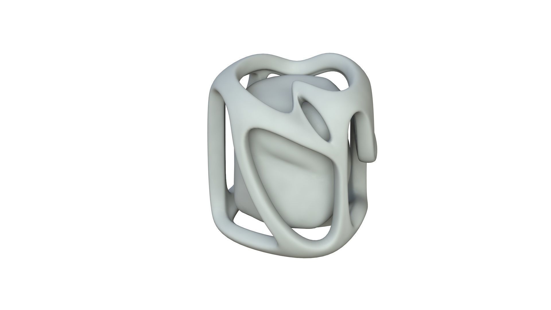 SciFi Shape Object Low Poly 117 Low-poly 3D model_2