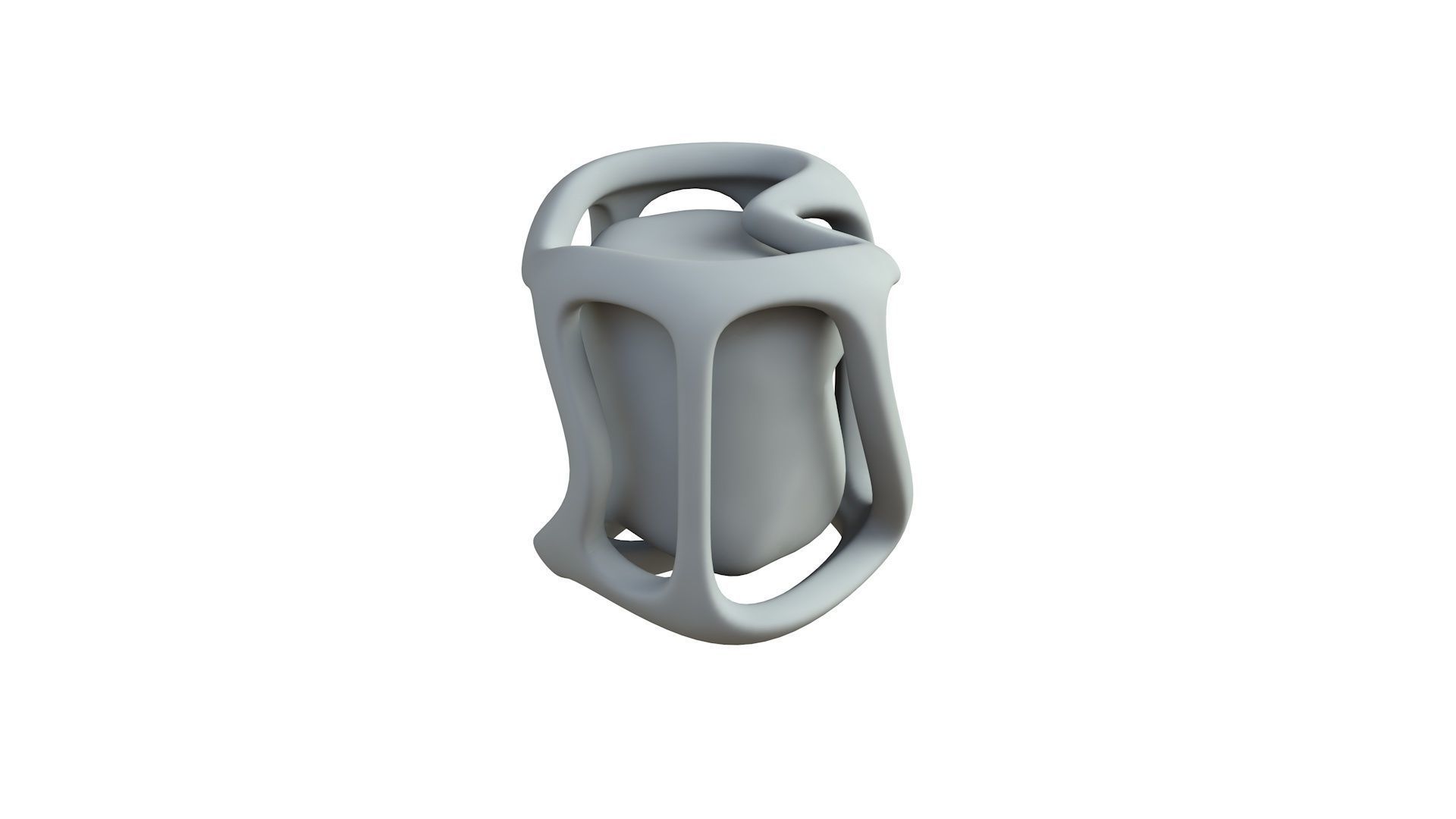 SciFi Shape Object Low Poly 117 Low-poly 3D model_6