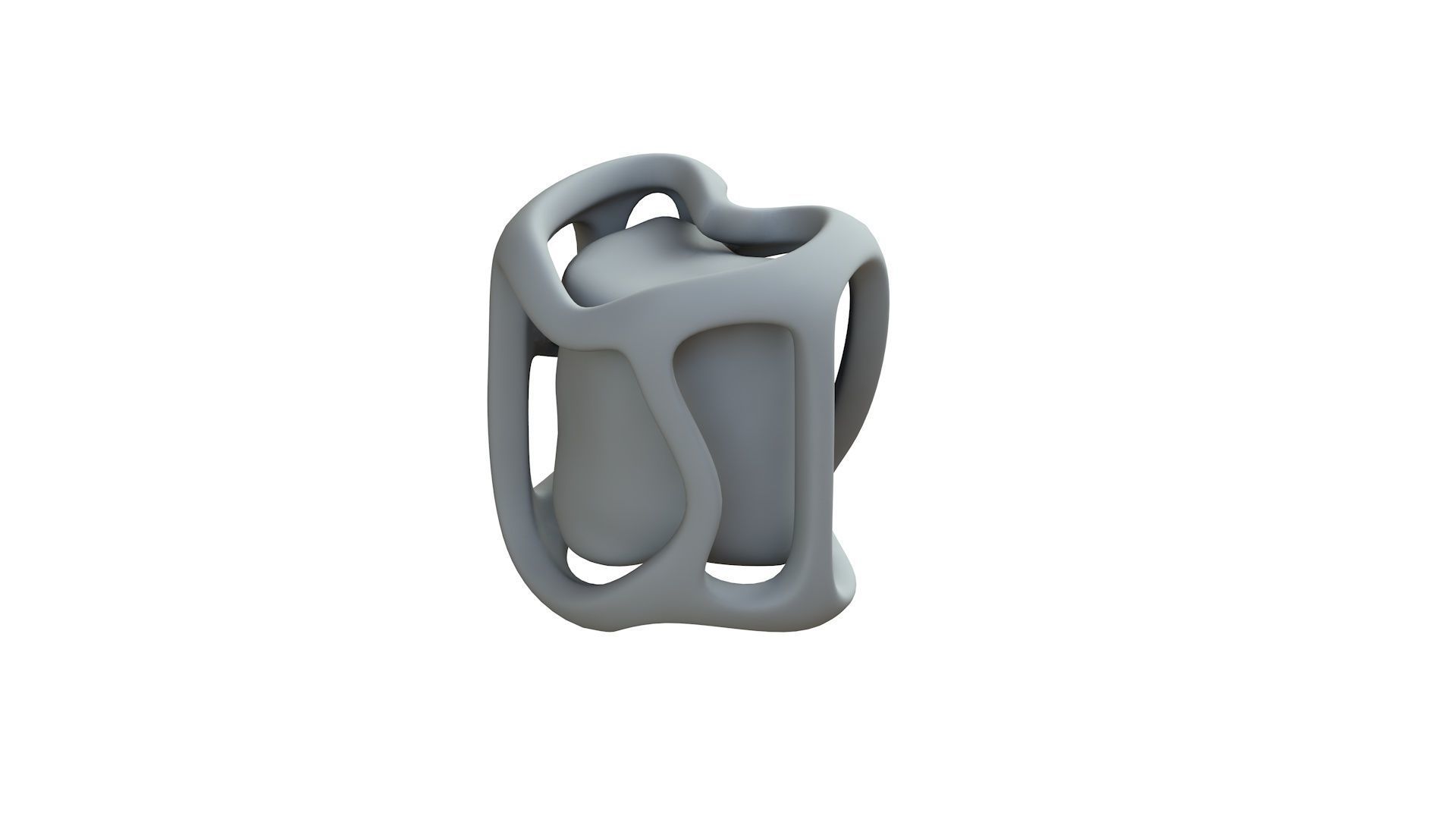 SciFi Shape Object Low Poly 117 Low-poly 3D model_9