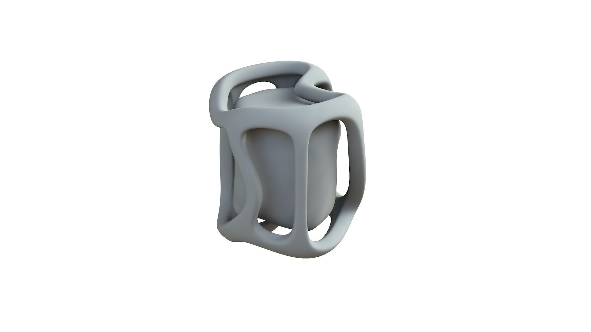 SciFi Shape Object Low Poly 117 Low-poly 3D model_7