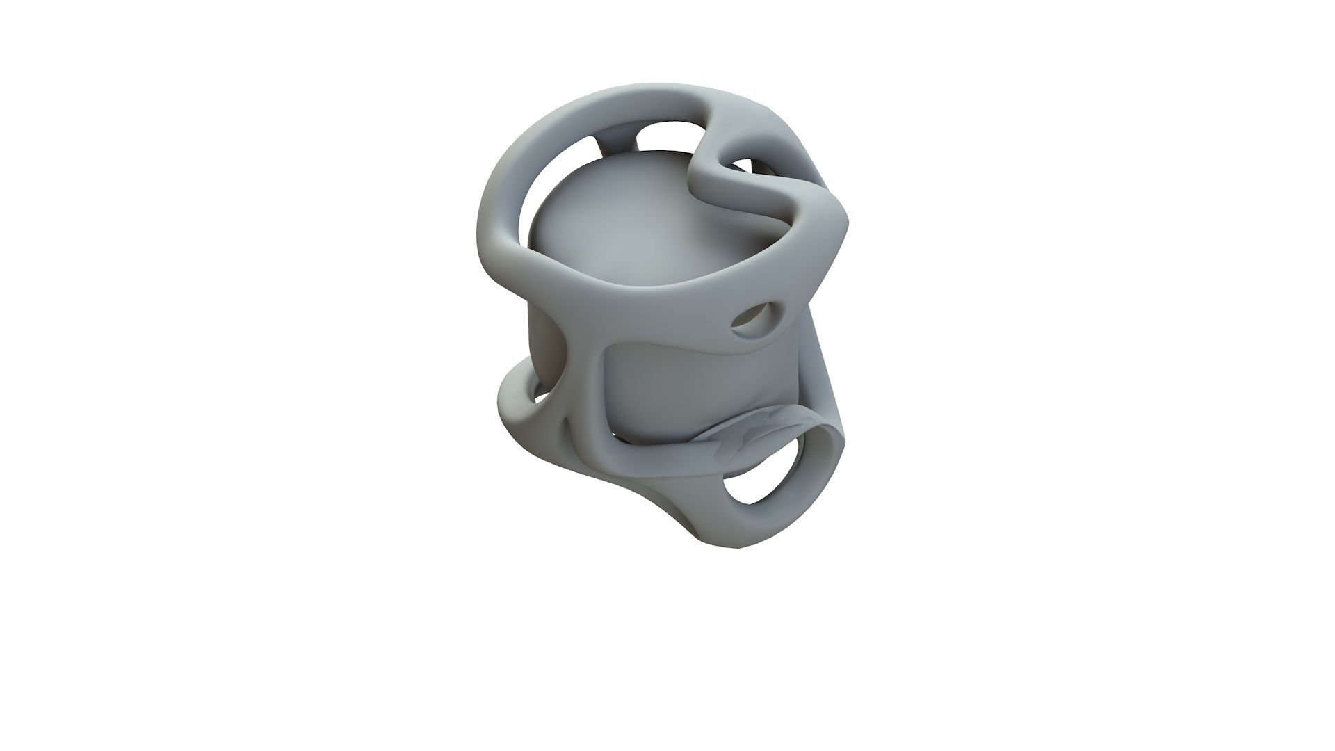 SciFi Shape Object Low Poly 116 Low-poly 3D model_14