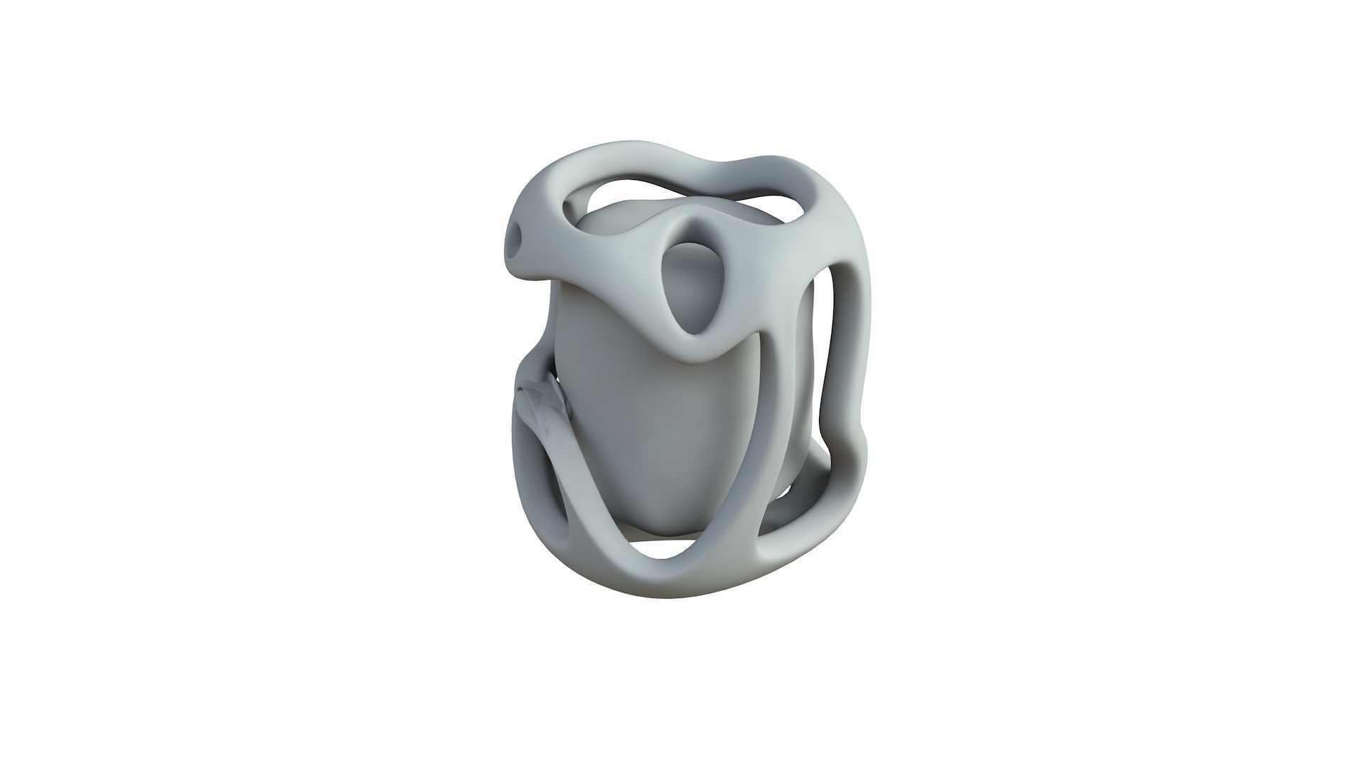 SciFi Shape Object Low Poly 116 Low-poly 3D model_5