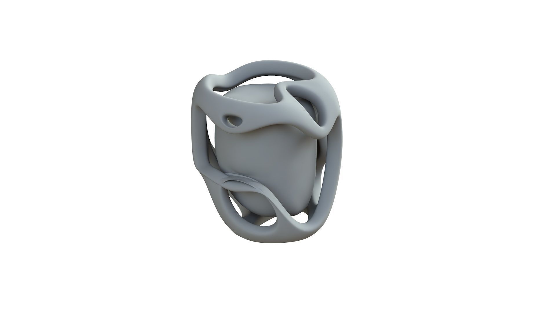 SciFi Shape Object Low Poly 116 Low-poly 3D model_8