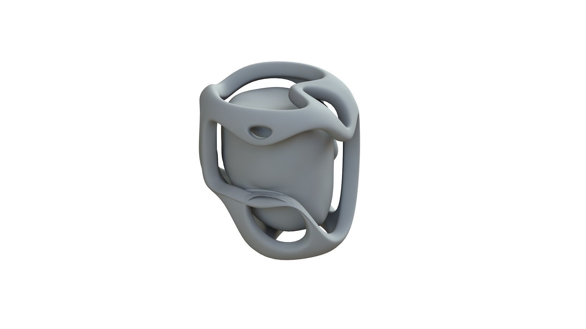 SciFi Shape Object Low Poly 116 Low-poly 3D model_9