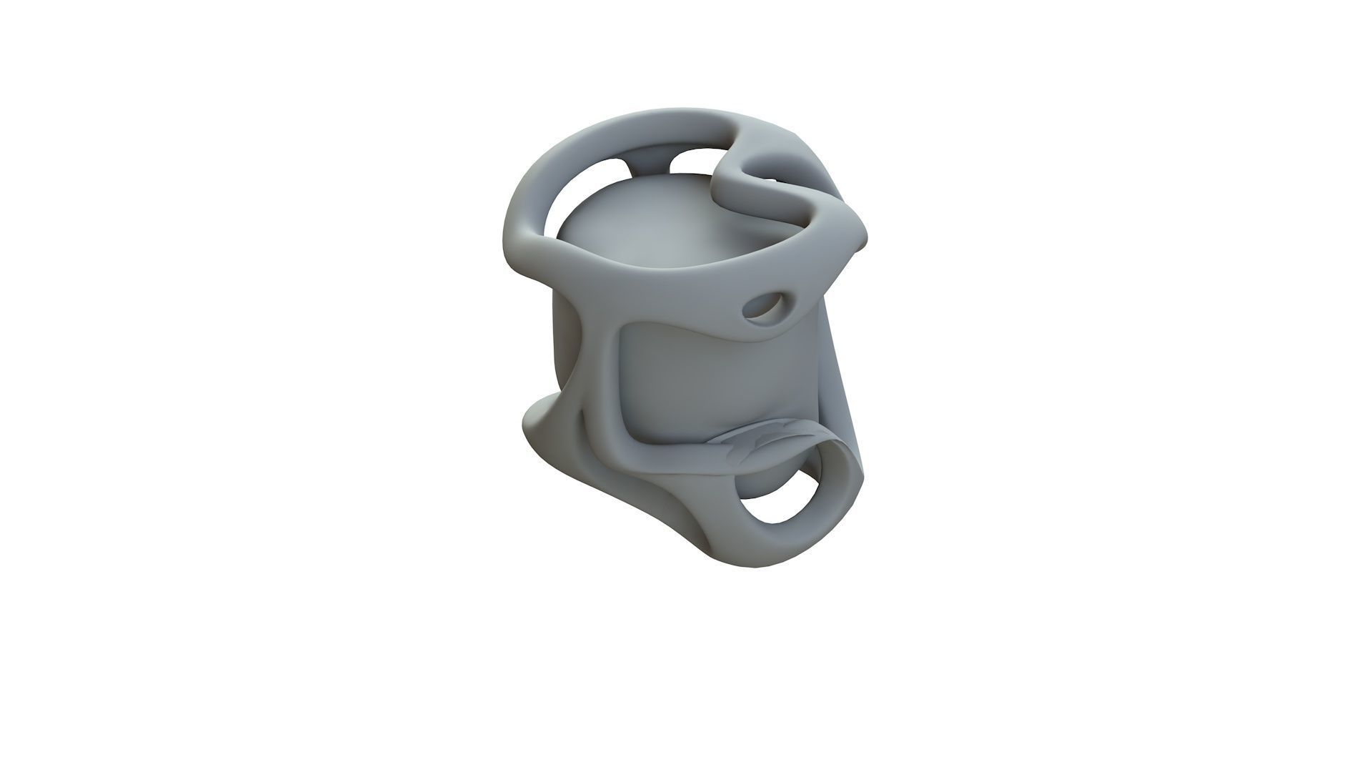 SciFi Shape Object Low Poly 116 Low-poly 3D model_13