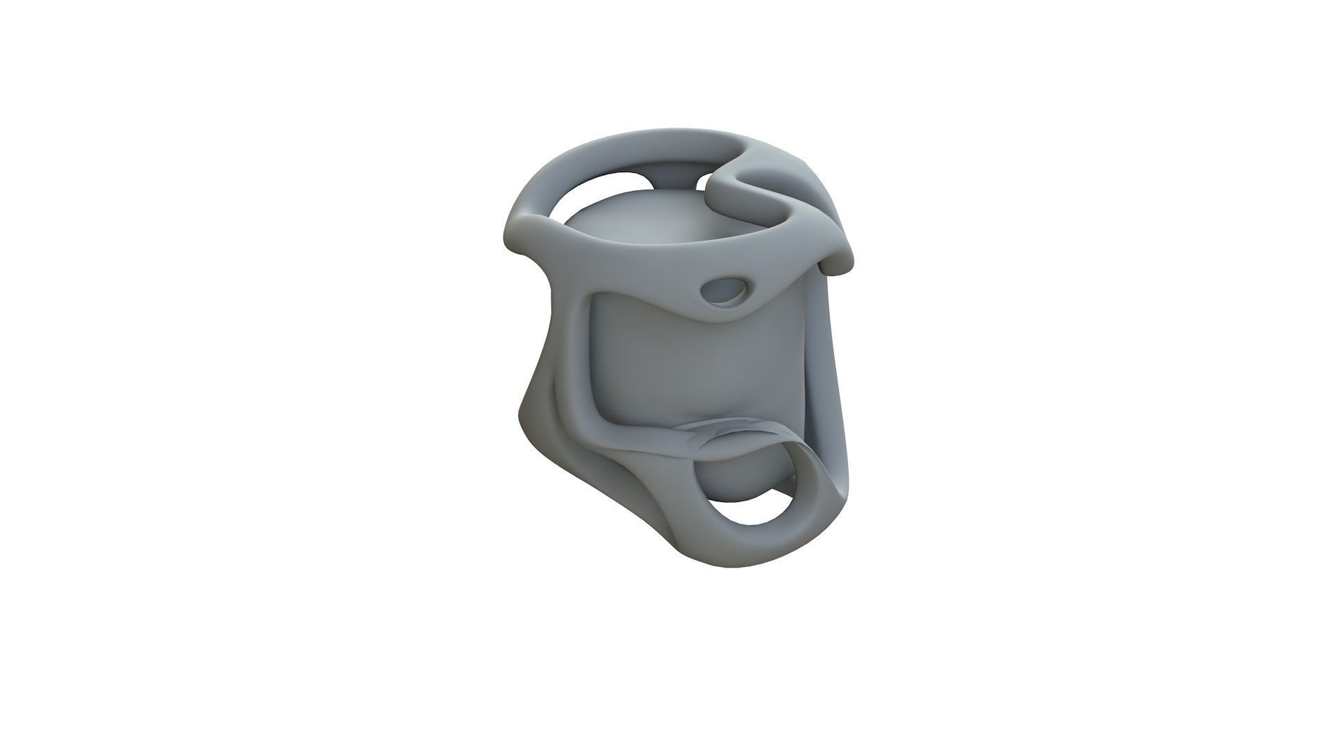 SciFi Shape Object Low Poly 116 Low-poly 3D model_11