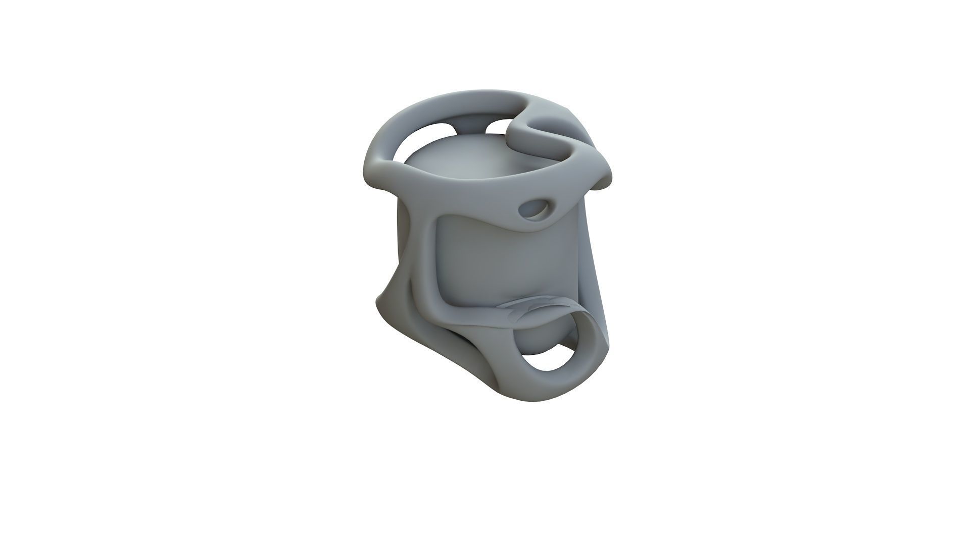 SciFi Shape Object Low Poly 116 Low-poly 3D model_12
