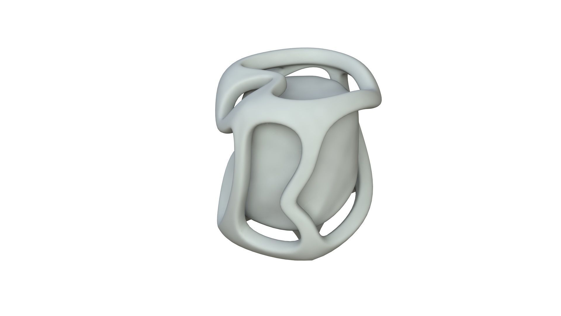 SciFi Shape Object Low Poly 116 Low-poly 3D model_2