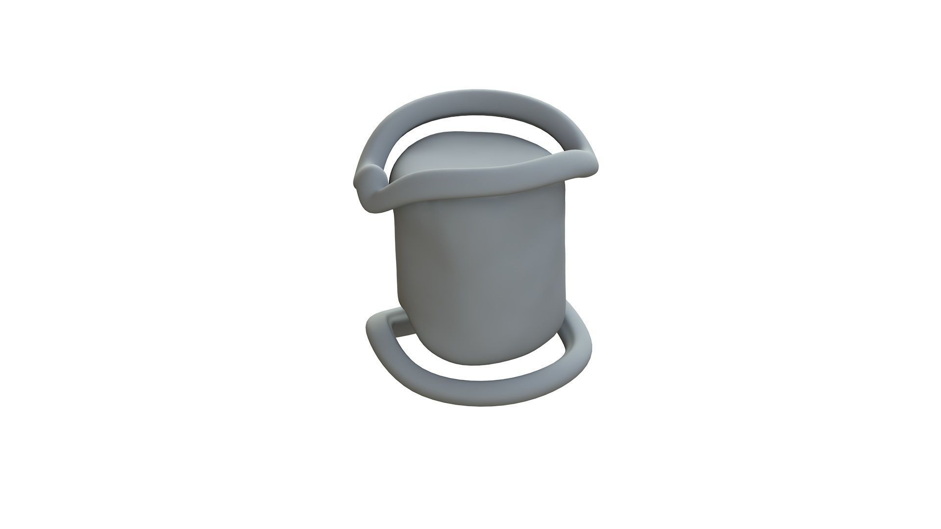 SciFi Shape Object Low Poly 115 Low-poly 3D model_11