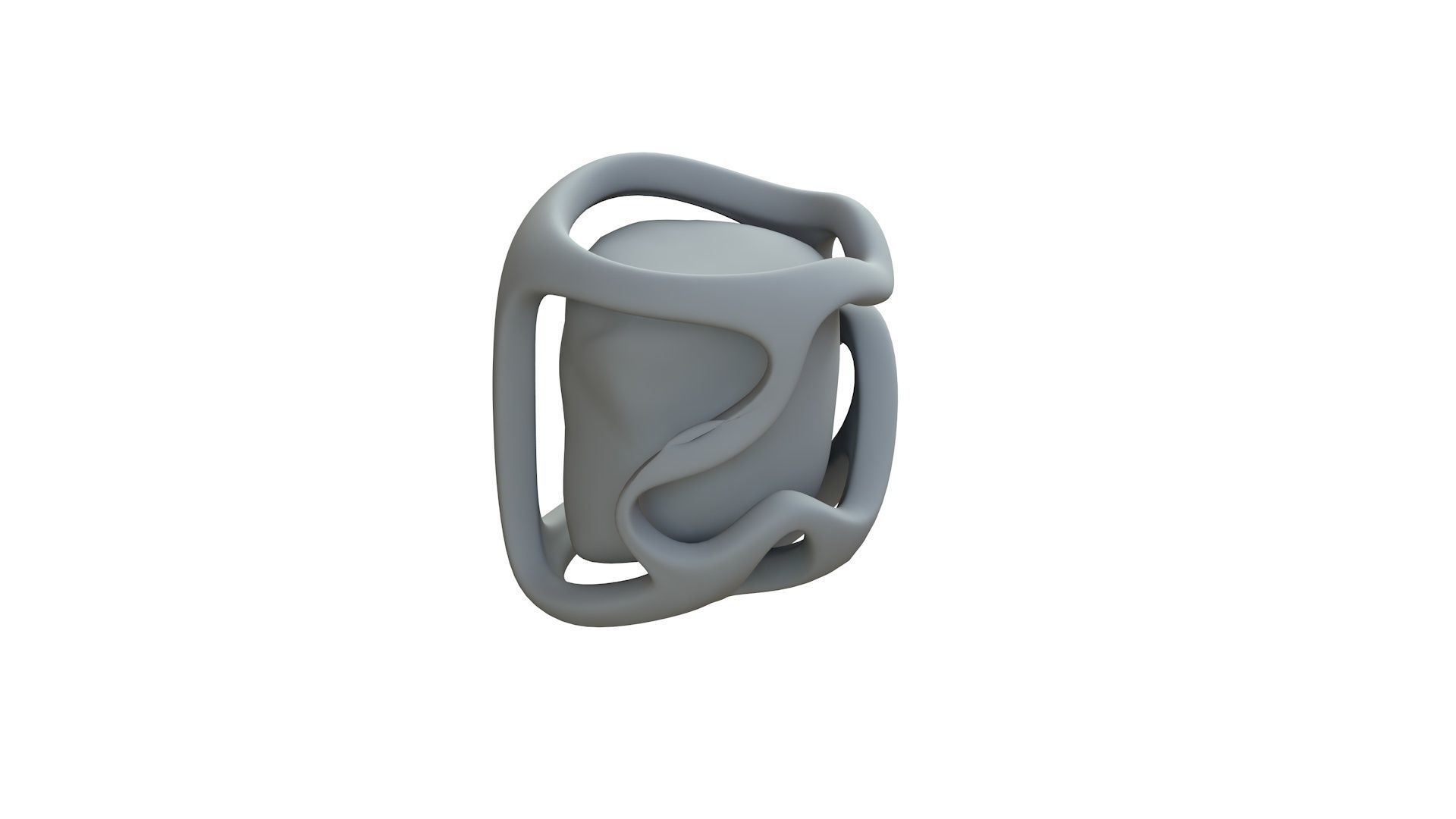 SciFi Shape Object Low Poly 114 Low-poly 3D model_10