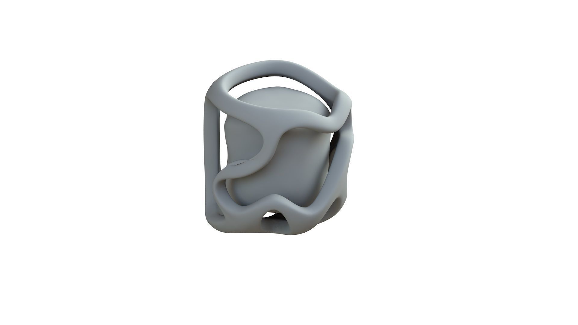 SciFi Shape Object Low Poly 114 Low-poly 3D model_8