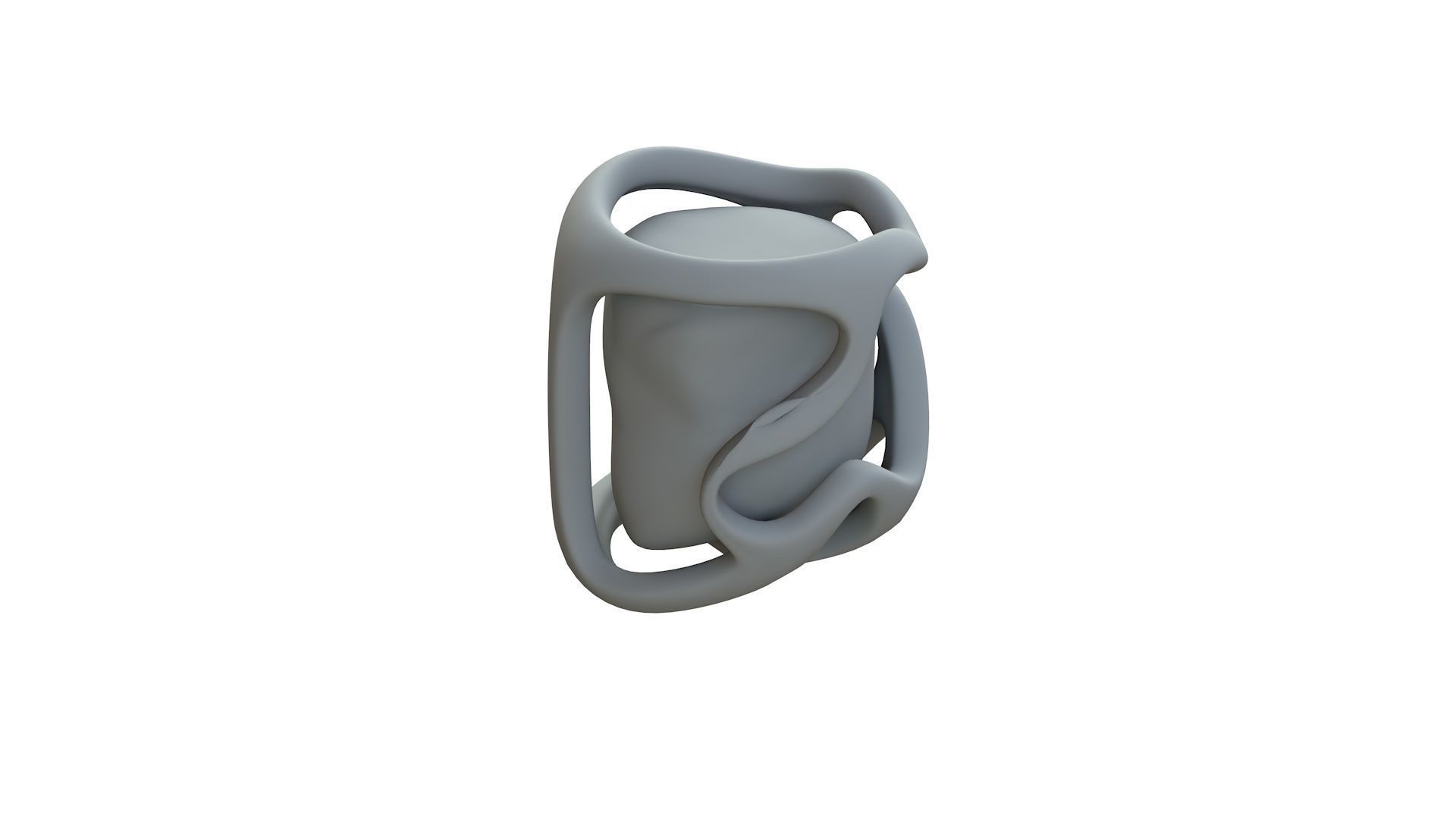 SciFi Shape Object Low Poly 114 Low-poly 3D model_11