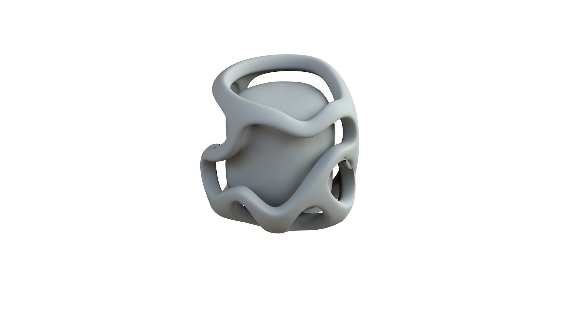 SciFi Shape Object Low Poly 114 Low-poly 3D model_6